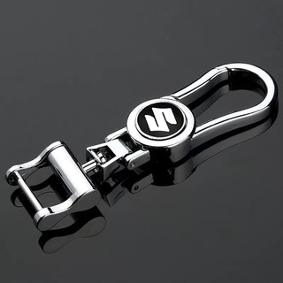 Car Keychain Creative alloy metal key ring With Logo For SUZUKI