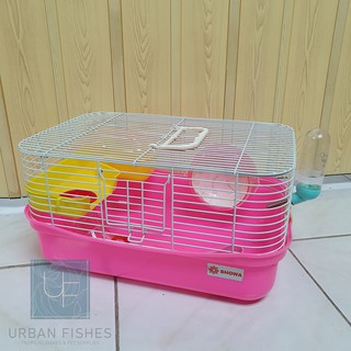 SHOWA 6340# Hamster Cage 2 Levels with Tunnel