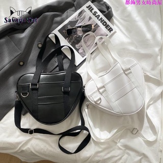 Japanese Heart-Shaped Bag Handbag JK Lolita Diagonal Female Cool Girl Harajuku Style Sweet Soft G (2)