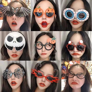 Pumpkin Funny Halloween Glasses Photo Booth Props Sunglasses Birthday Decoration Cosplay Funny