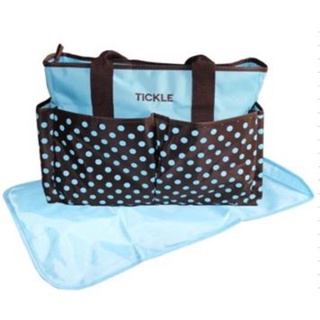 cute bag◈℡LS✔ Tickle TMN-150 Cute Polkadots Baby Diaper Bag