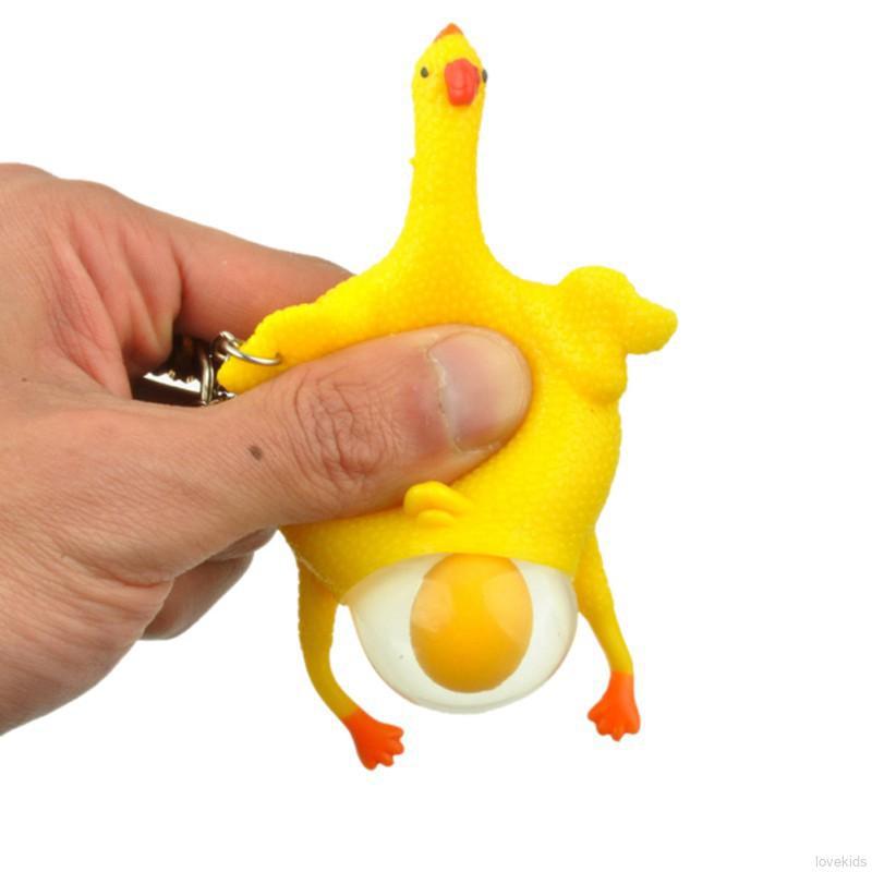 【Buy 1 Take 1】Baby Funny Squeeze Chicken Laying Egg Toy (1)