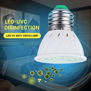 UV Desinfection Lamp E27 Led Germicidal Light UVC Lamp Sterilizer 72 LEDs Ultraviolet Light Bulb