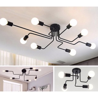 (Free bulbs)Profession Fashion Design Multi Black Color LED Chandeliers Ceiling And Cover