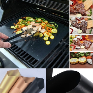 1 Pc 40*30cm Reusable Non-Stick BBQ Barbecue Grill Meat Cooking Roast Mat Home Kitchen Picnic Baking Tool