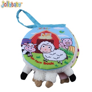 Jollybaby Animal cloth book Activity Book Baby Toy Cloth Development Books Learning & Education