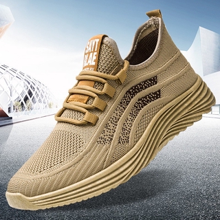 ✼▨Special spot men s shoes autumn new casual wholesale flying woven breathable soft bottom fashion single Korean running versatile hot selling