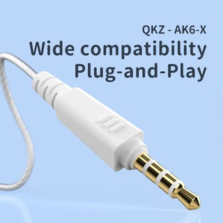 QKZ AK6 Sports Earphones Dynamic Earbuds with Microphone Headset Subwoofer Bass AK6X upgrade version AK6-X (6)