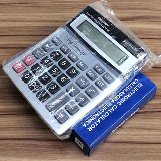 Ready Stock¤DM-1200V Electronic Calculator Office Slide Switch Big Display 12 Digits Stationery Off