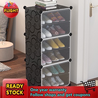 [READY STOCK ]Transparent Shoe Rack Organizer Cabinet 3 Layer Dust-Proof Drawer Type Screwless Stack