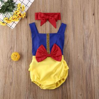 ❀Yaho❀Newborn Baby Girls Snow White Costumes Sleeveless