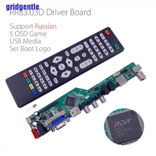┫grid┣ T.V53.03 Universal LCD TV Controller Driver Board V53 analog TV motherboard