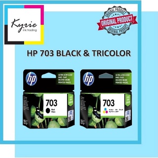 HP 703 Black and Tricolor Original Ink Cartridge Combo Set