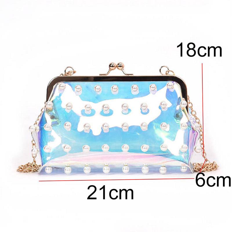 Girls Small Chain Clutch Crossbody Bags Fashion Pearl Bag (6)