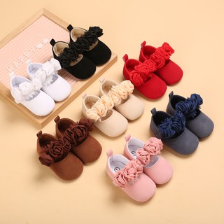 Kids Baby Shoes Girl Non-slip Soft Soles Shoes Infant Pram Lace Prewalker Sneaker Shoes Baptism shoe