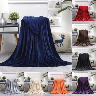 Coral Fleece Blanket Plain High Quality Super Warm and Soft C-3