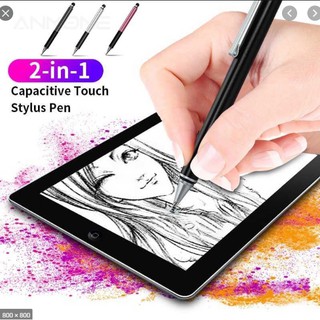 2 in 1 Universal Stylist Pens for All Capacitive Touch Screens Cell Phones, iPad, Tablet
