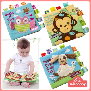 iBABY Baby Soft Cartoon Animal Cloth Book Cognitive Development Quiet Books Unfolding Activity Book