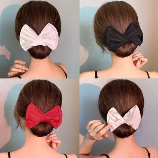 ♚┅The new twist and twist clip lazy hair curling artifact Korean version of the bow headdress ball h
