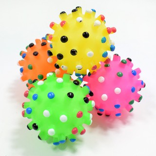 【Cheap Price】Pet Dog Puppy Rubber Chews Thorn ball Squeaky Sound Toy