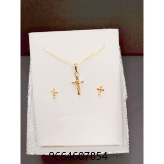 SGI fashion jewelry24k gold plated xuping bangkok gold plated cross style set for women