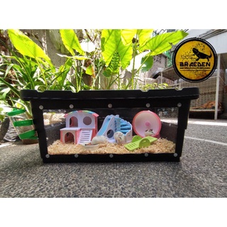 【Ready Stock】✽㍿33L Bin Cage & Customize Enclosure Good For Hamster, Hedgehog, Reptile, Snake, Gecko,