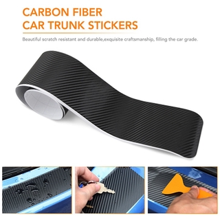 Carbon Fiber Car Trunk Threshold Protection Strip Car Door Threshold Sticker Bumper Anti-Collision Anti-Scratch Sticker