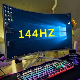 □┋✟32-inch curved display HDMI HD 2K desktop LCD 27 computer PS4 game 144HZ large screen 24