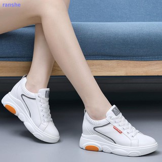 Internally increased women s shoes, white shoes, women s 2021 net celebrity new autumn style hot style shoes, all-match student travel casual shoes (1)