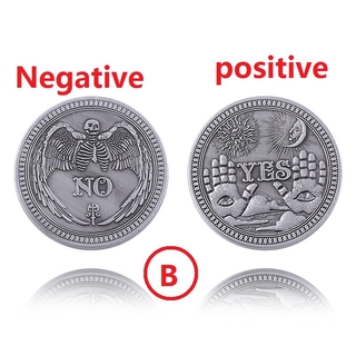 Fashion Stainless Steel YES/NO Coin Commemorative Coin Retro Magic Lucky Coin Jewelry Accessories (8)