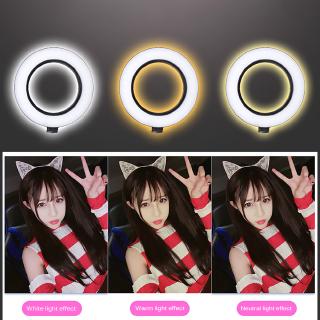 Dimmable LED Studio Camera Ring Light Photo Phone Video Light Lamp With Tripods Selfie Stick Ring Table Fill Light
