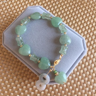 ☞Authentic Jade 10k Gold Lucky Charm Bracelet