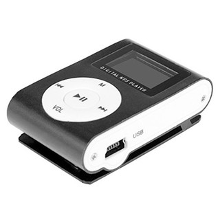MP3 Player Mini Clip LCD Display with Micro TF SD Slot Metal Music Player