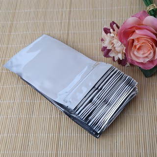 50 Pcs 10x17.5cm Silver Aluminum Foil Mylar Ziplock Bag (1)