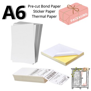 A6 Waybill Sticker Paper Matte - Waybill Paper- Thermal Sticker Paper
