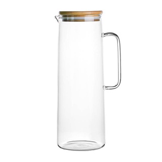 LOCAUPIN Heat Resistant Kettle Jug Glass Water Jar Hot and Cold Juice Coffee Tea Beverages Pitcher