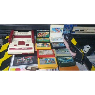 #1 Original Nintendo Family Computer (1983 release) with free 10 Game cartridges Bundle
