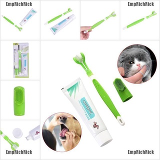 ✲Loss sale✲Pet Toothbrush Set Vanilla Taste Toothpaste Dog Cat Finger Tooth Brush Care