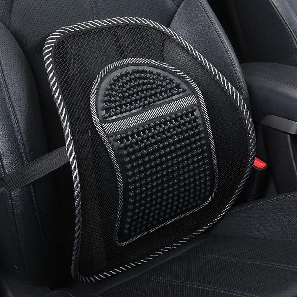 Car Seat Chair Cushion Pad Mesh Lumbar Lower Waist Back Support Breathable Lumbar Massage (5)