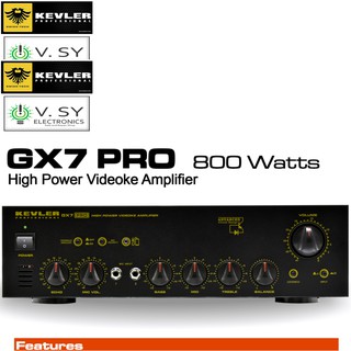 2020 Kevler GX7 PRO High Power Videoke Amplifier 800W x 2 GX 7 GX-7 GX7PRO GX 7PRO GX-7PRO (1)