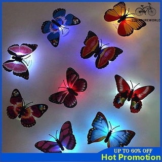 LED Cute Butterfly Light Color Changing Night Light Home Room Lights Desk Lighting Wall Lamp