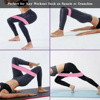 #Growfonder#3PC/SET Resistance Bands Booty Fabric Glutes Hip Circle Legs Squat Yoga Non Slip (4)