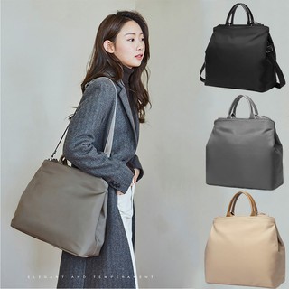 Large capacity waterproof laptop bag for women handbag briefcase with detachable shoulder strap 13.3