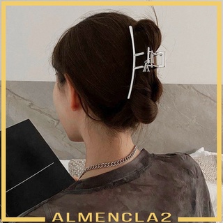 [ALMENCLA2] Women Geometric Large Hair Claw Clasp Formal Hair Clip Crab Hair Accessories