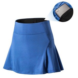 Women Sports Skirt High Waist Quick Dry Golf Skirts with Pocket Ruffles Lining Yoga Tennis Running Fitness Gym Skirt Built-in Shorts (4)