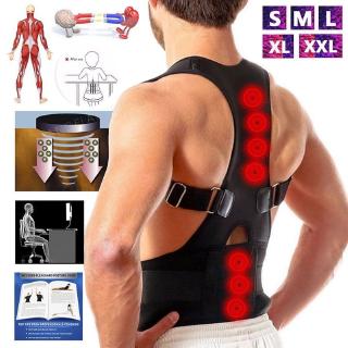 Posture Corrector Support Magnetic Back Shoulder Brace Belt Adjustable Men Women