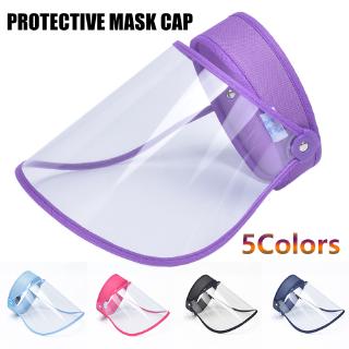 Protective cap anti-spray spit hat men and women high-definition transparent mask empty top hat manufacturers headband empty top hat