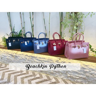 Bags on Demand Beachkin 30cm Matte Flap Python Texture Jelly Marikina Bags (9)