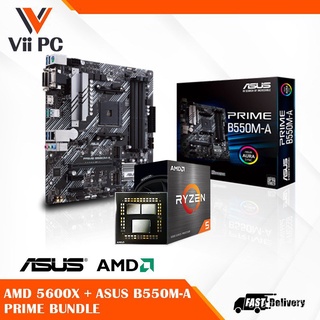 【Genuine spot】ASUS PRIME B550M-A Motherboard and AMD Ryzen 5600x Processor Bundle