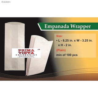❒◇♂Empanada wrapper, Fries pouch. 100pcs Greaseproof paper